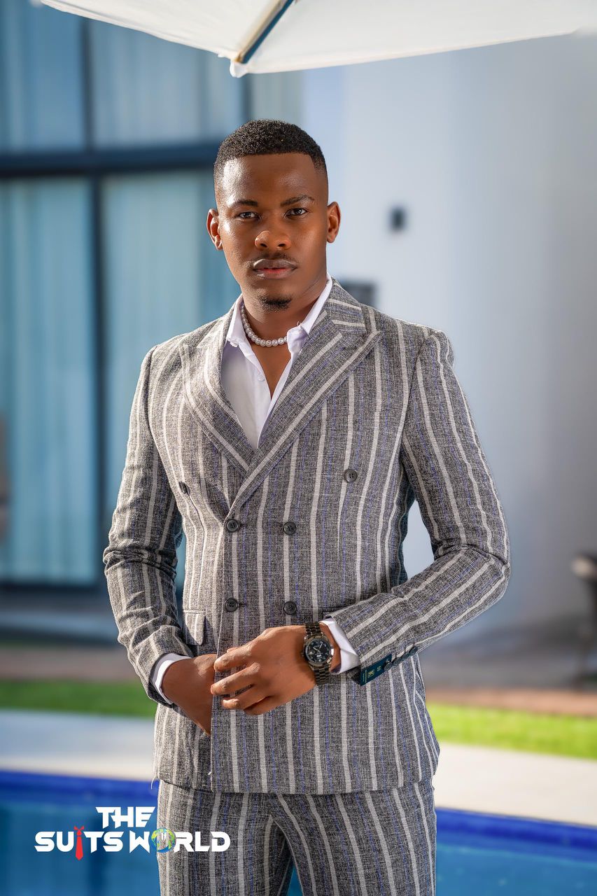Stripped Double Breast Suit - Image 6