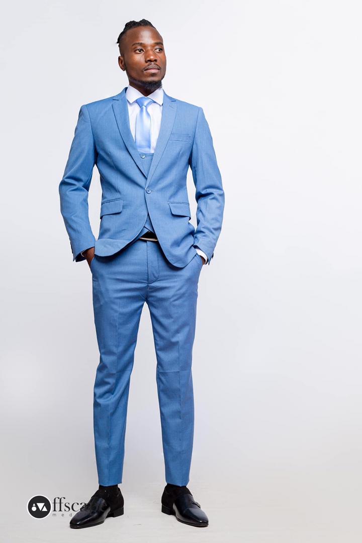 3 Piece Plain Men's Suit - Image 3