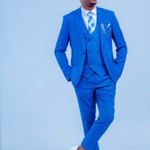 Hazy Blue 3 Piece Suit